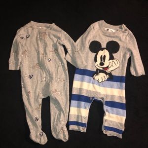 2 Baby Gap Disney Baby Pajamas